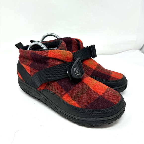 Chaco Shoes - Chaco Ramble Red Plaid Women’s Slippers